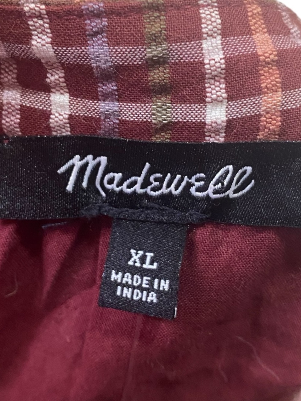 Madewell Seersucker Wrap Mini Dress (Style NH100), size XL New - Picture 5 of 11